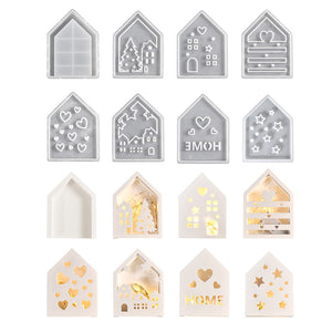 Luminous Hollow House Storage Box Silicone Mold