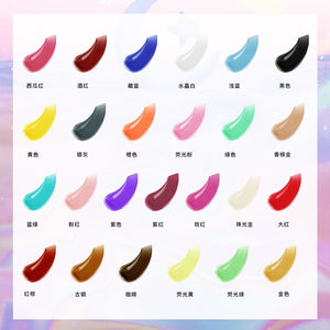 24 Colors Painted Beads Pigment