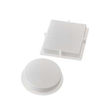 Load image into Gallery viewer, Square Round Coaster Silicone Mold
