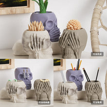 Load image into Gallery viewer, Halloween Skull Head Storage Box Mold
