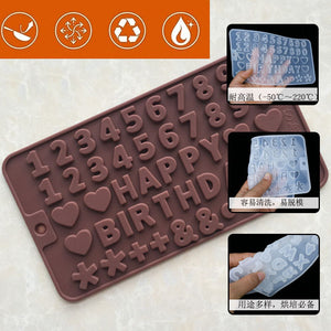 English Alphabet Number Mold