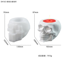 Load image into Gallery viewer, Halloween Skull Storage Candle Cup Mold
