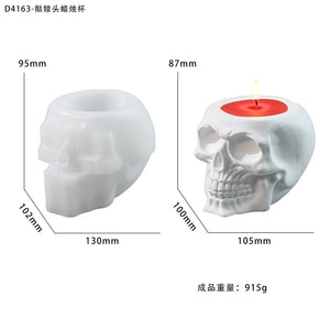 Halloween Skull Storage Candle Cup Mold