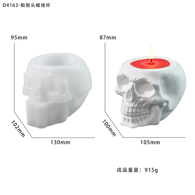 Halloween Skull Storage Candle Cup Mold