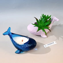 Load image into Gallery viewer, Whale Candle Holder Flower Pot Storage Mold
