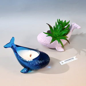 Whale Candle Holder Flower Pot Storage Mold