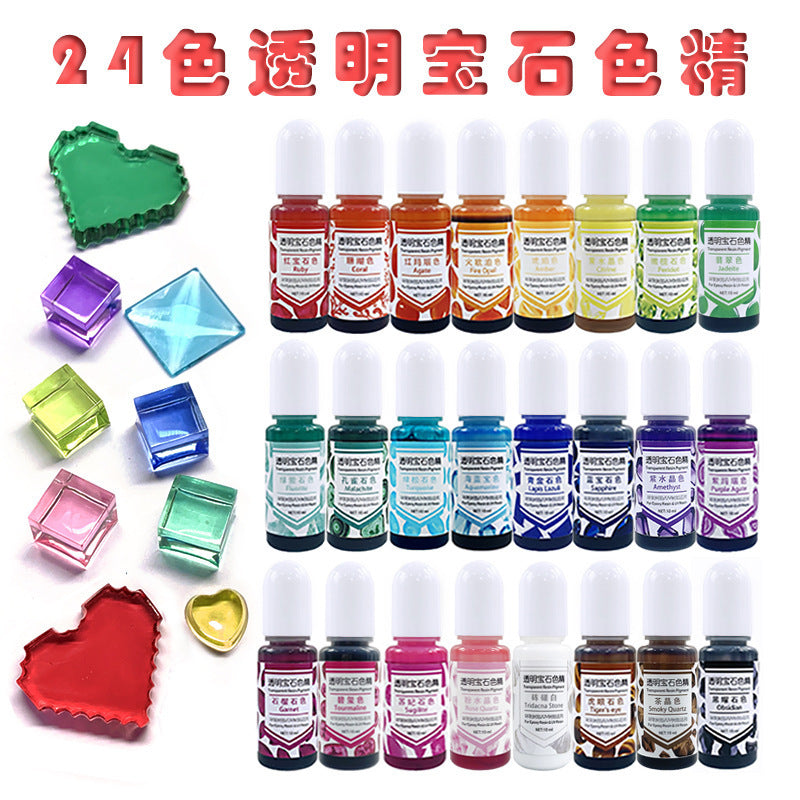 24 Transparent Resin Pigment