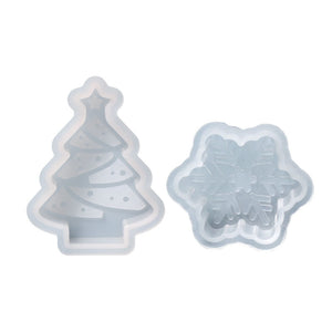 Christmas Snowflake Candle Molds