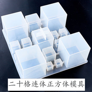 Twenty Grid Connected Cube Mold