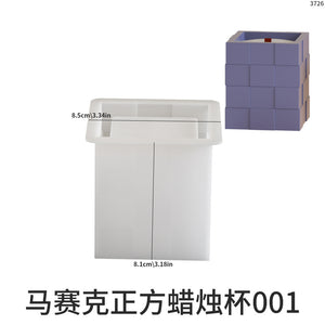 Mosaic Pen Holder Storage Box Candle Holder Mold