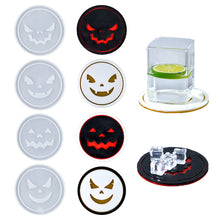 Load image into Gallery viewer, Halloween Series Funny Face Expression Coaster Mold
