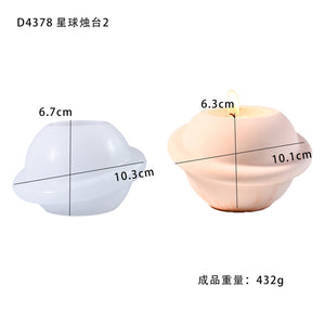 Rotates Around the Planet Candle Holder Silicone Mold