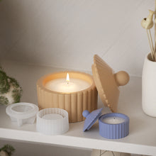 Load image into Gallery viewer, Striped Storage Box Candle Mold
