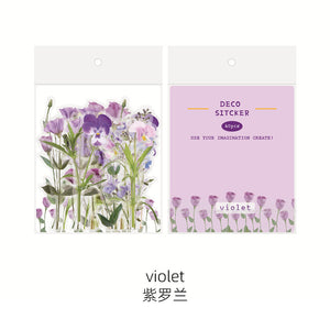 Transparent Flower Stickers