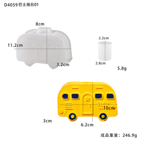 Car Bus Candle Holder Pendant Silicone Mold