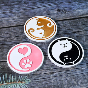 Pet Expression Cat Paw Coaster Silicone Mold