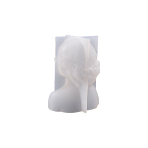 Rose Blindfolded Girl Candle Mold