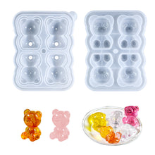 Load image into Gallery viewer, Little Bear Ice Grid Silicone Mold
