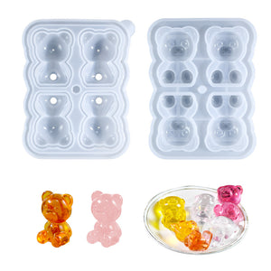 Little Bear Ice Grid Silicone Mold