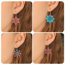 Load image into Gallery viewer, Christmas Snowflake Earrings Silicone Mold
