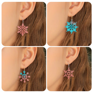 Christmas Snowflake Earrings Silicone Mold