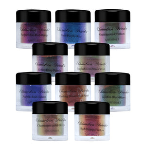 10 Colors Laser Metal Chameleon Glitter Powder