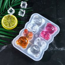 Load image into Gallery viewer, Little Bear Ice Grid Silicone Mold
