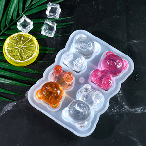 Little Bear Ice Grid Silicone Mold