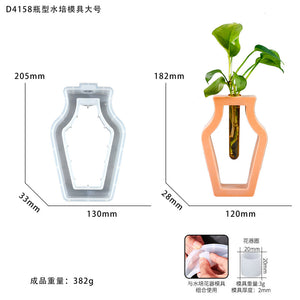 Geometric Hollow Tube Vase Silicone Mold