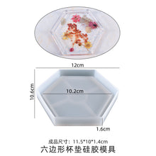 Load image into Gallery viewer, Round Square Hexagonal Pen Holder Coaster Mold
