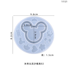 Load image into Gallery viewer, 4 Pcs Flowing Sand Pendant Mold
