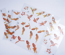 Load image into Gallery viewer, Goldfish Paintings Material Stickers
