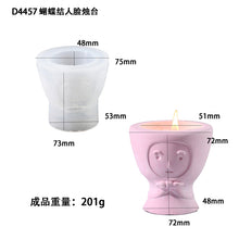 Load image into Gallery viewer, Butterfly Knot Face Candle Holder Mold
