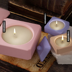 Square Storage Box Candle Holder Mold