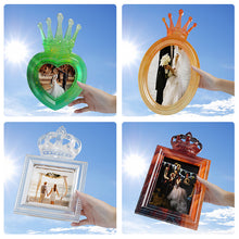 Load image into Gallery viewer, European Style Relief Crown Heart Shaped Geometric Photo Frame Mold
