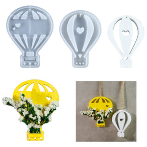 Hot Balloon Silicone Flower Arrangement Pendant Mold