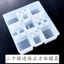 Load image into Gallery viewer, Twenty Grid Connected Cube Mold
