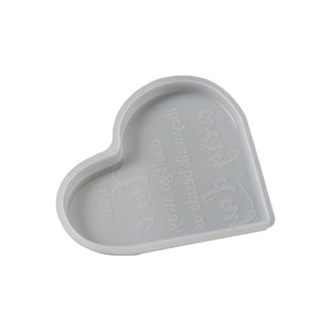 Heart shaped Commemorative Plate Ornaments Mold