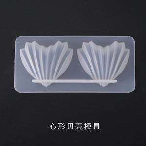 Ocean Series Heart shaped Shell Silicone Mold