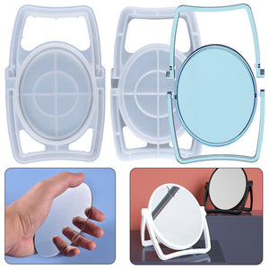 Elliptical Cosmetic Mirror Acrylic Lens Silicone Mold