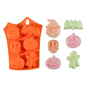 Halloween Pumpkin Skull Silicone Mocking Mold