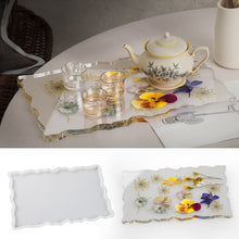 Load image into Gallery viewer, Irregular Lace Rectangular Tray Mold

