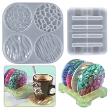 Load image into Gallery viewer, Four Wave Coaster with Holder Mold
