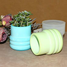 Load image into Gallery viewer, Circle Cylindrical Storage Flower Pot Mold
