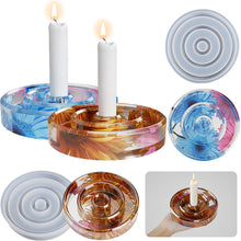 Load image into Gallery viewer, Large Circular Candle Holder Mold
