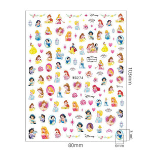 Princess Series Cartone Stickers