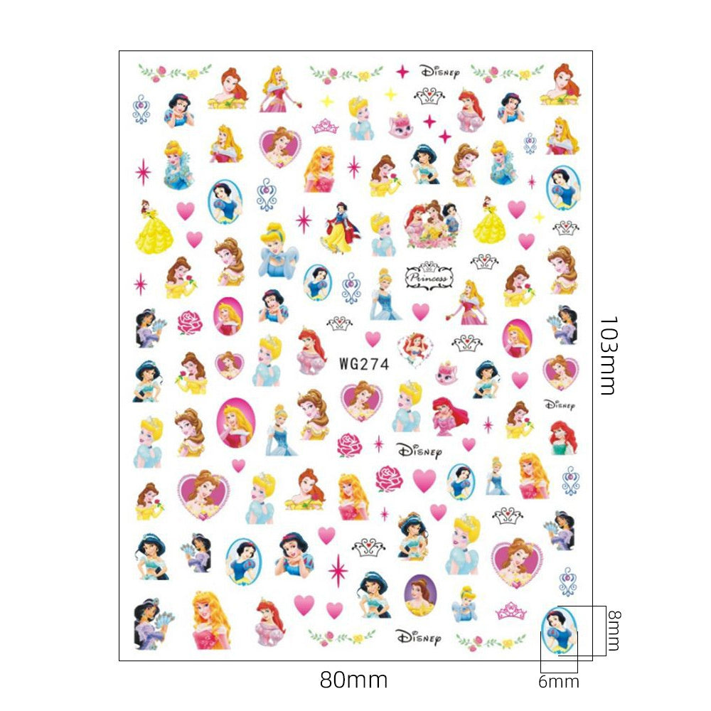 Princess Series Cartone Stickers