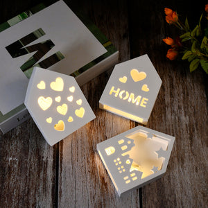 Luminous Hollow House Storage Box Silicone Mold