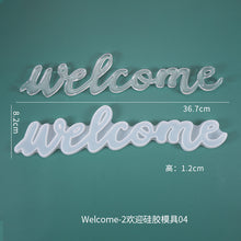 Load image into Gallery viewer, English Blessing Words Welcome Birthday Hanging Sign Silicone Mold
