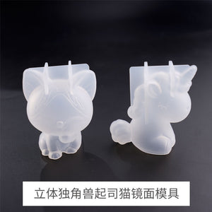 3D Large Unicorn Cheese Cat Mold